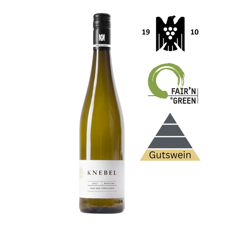 VDP Gutswein - Knebel Riesling von den Terrassen 2022 Solo Ardósia Vermelha, Cinza, Azul (Devonian Slate)